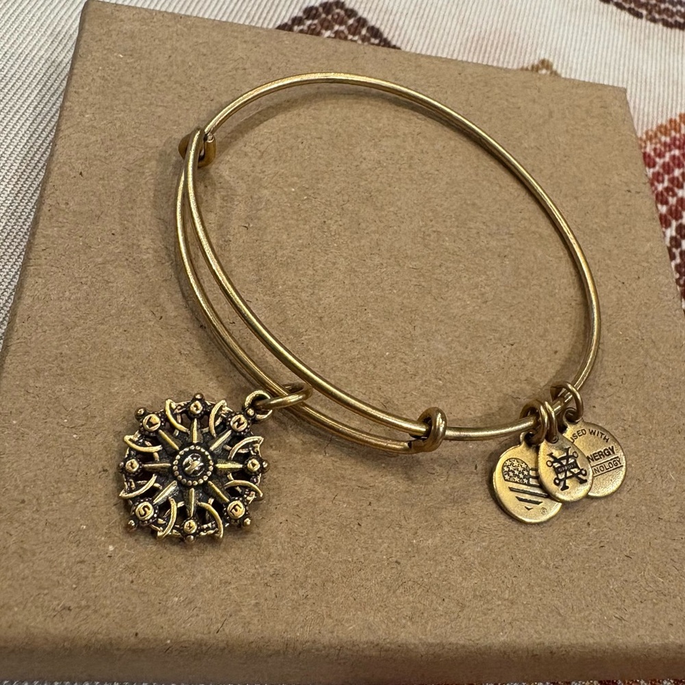 Alex and Ani Compass Gold Charm Expandable Bracelet